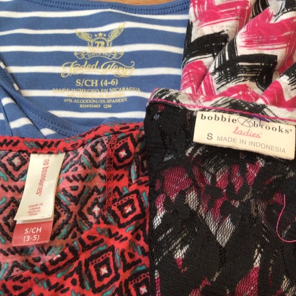 (3) No Boundaries Faded Glory Tank Tops Small - Picture 8 of 9